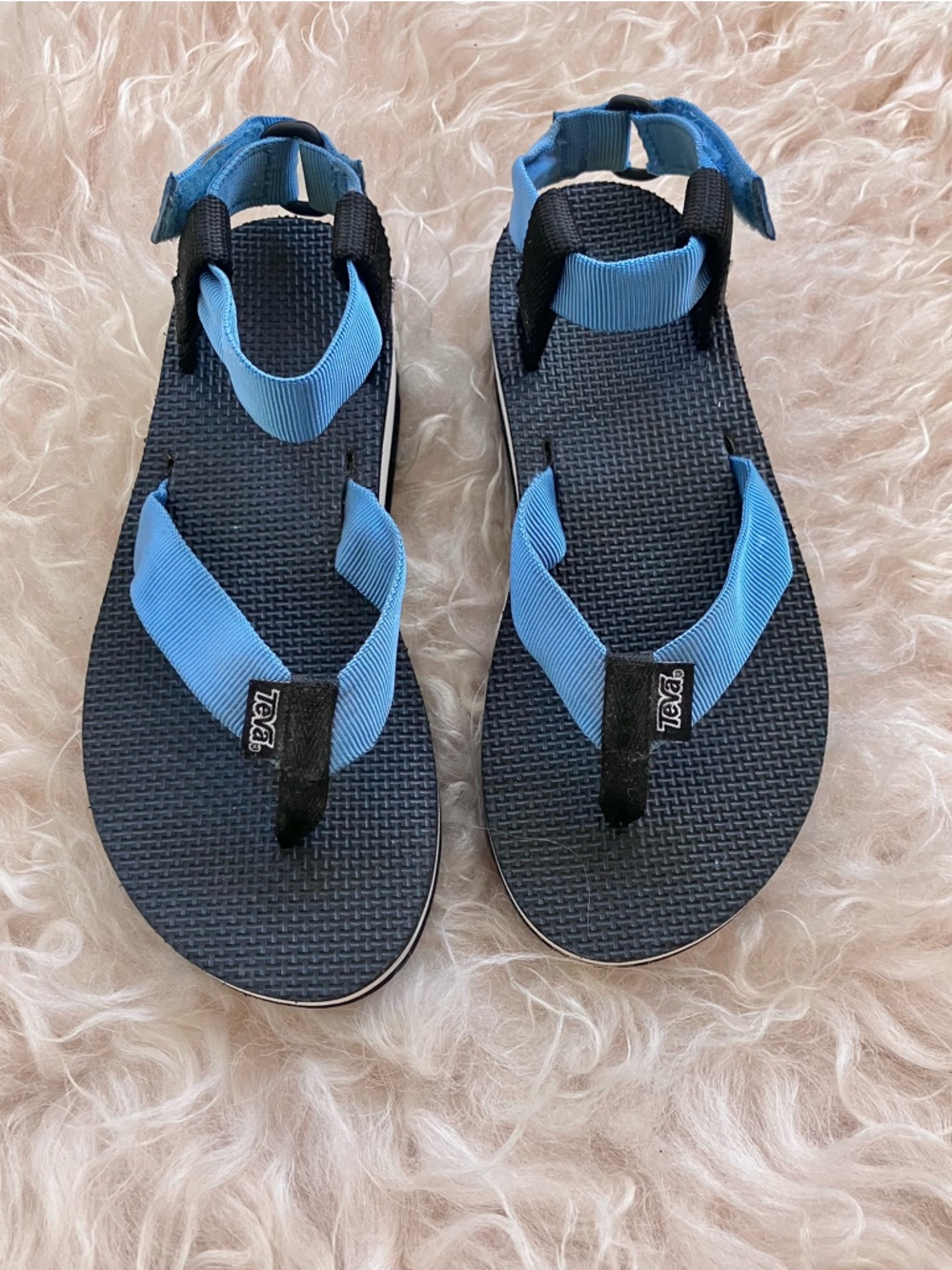 Teva Flatform Universal in Blue/ Black Sz 6 - Picture 7 of 10